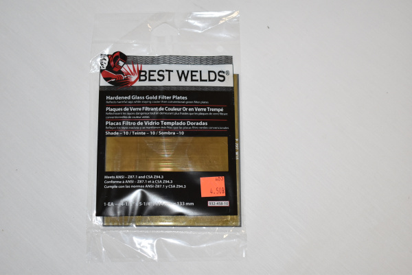 Best Welds 4x5 GOLD Hardened Glass Welding Lens Shade #11 [L046]